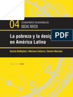 Pobreza y Desigualdad en America Latina