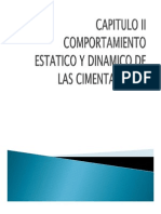 Compórtamiento Estatico y Dinamico de Las Cimentaciones