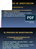 El Proceso de la Investigacion Cientifica y Tecnologica