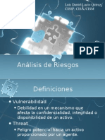 Análisis de Riesgos: Luis Daniel Lucio Quiroz Cissp, Cisa, Cism