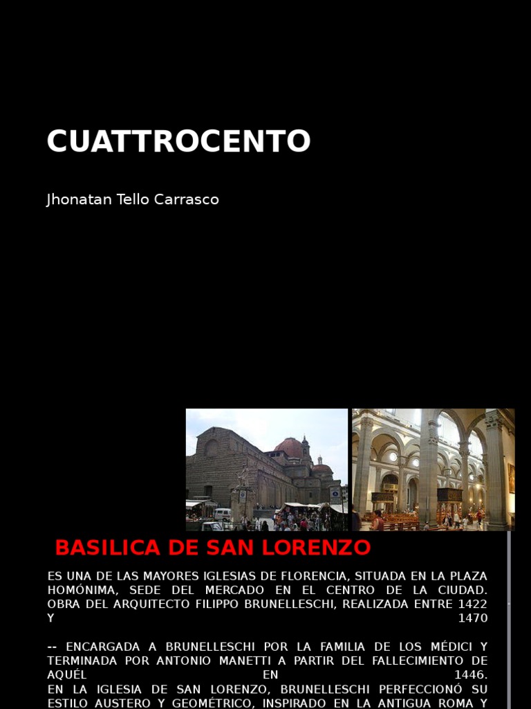 Basílica de San Lorenzo en Florencia | PDF | Diseño arquitectonico ...