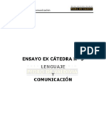 Curso Lenguaje y Comunicación ENSAYO EX CÁTEDRA No 3