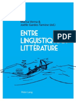 (French Edition) Marisa Verna, Joëlle Gardes Tamine-Entre Linguistique Et Littérature-Peter Lang International Academic Publishers (2013) PDF