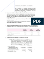 Engineering Economics and Costing Assignment