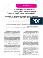 Influência Geológica Em Assinaturas