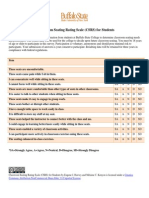 Classroom Seating Rating Scale (CSRS) For Students