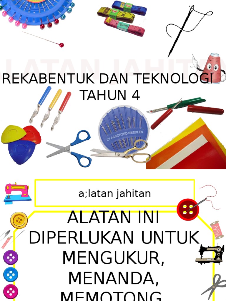 Alatan Jahitan Tanpa Background Pdf