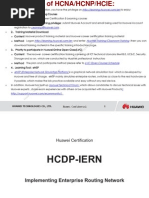 HCNP-R&S(HCDP)-IERN Implementing Enterprise Routing Network Training