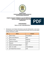 Seleksi Administrasi Kepala BKN