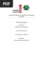 Web Programming - Individual Assignment