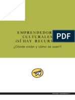 Emprendedores Culturales_Si Hay Recursos Donde Encontrarlos