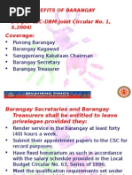 Leave Benefits of BOs