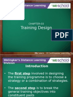 Training Design: Welingkar's Distance Learning Division