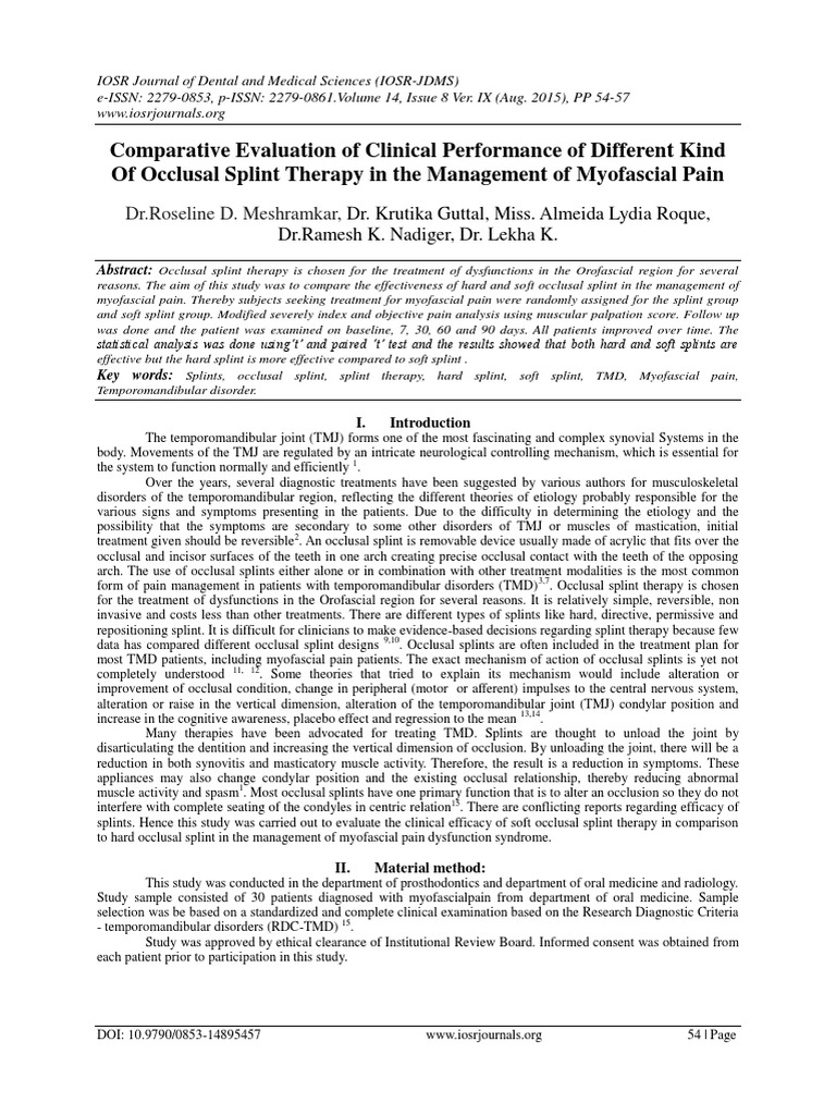 Comparative Evaluation of Clinical Performance of Different Kind of