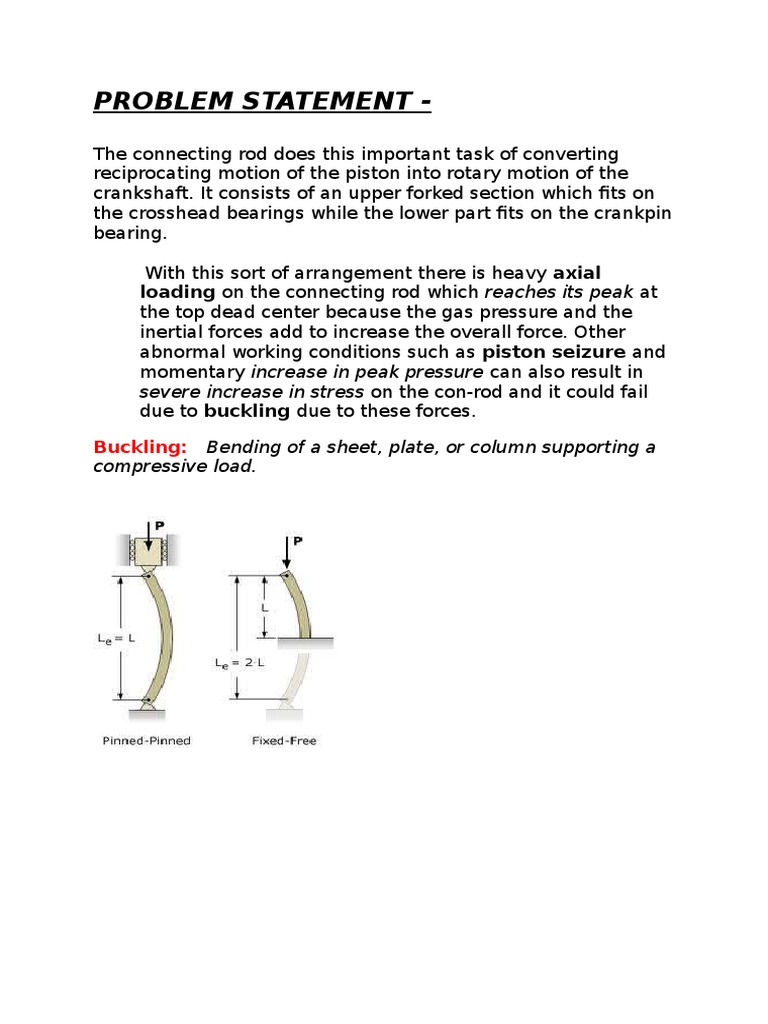 Problem Statement | Buckling | Mechanical Engineering | Prueba gratuita ...