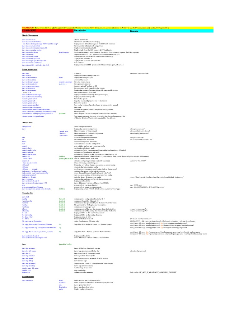 Juniper Commands v2 PDF Multiprotocol Label Switching Networking