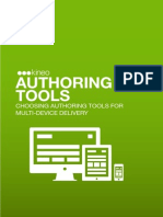 Authoring Tools for Multi Device Delivery