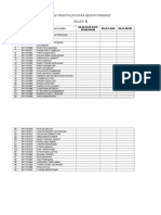 Nilai Praktikum Kimia Biokim Farmasi Kelas: B: NO NIM Nama Mahasiswa