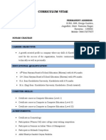 Curriculum Vitae: Permanent Address