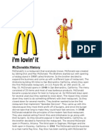 McDonalds History