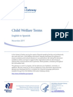 Childcare Terms English Spanish