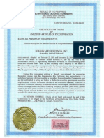 BHI SEC Cert & Amended Articles of Incorporation PDF