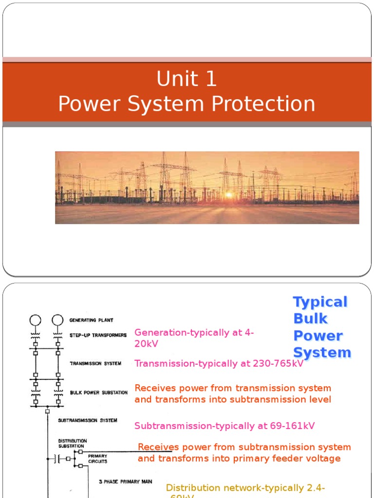 Power System Protection Overview | PDF | Electric Power System ...