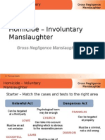 Gross Negligence Manslaughter