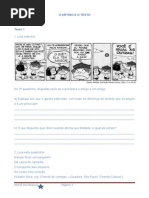 O artigo e o texto