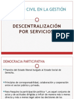 Descentralizacion Por Servicios. Sociedad Civil en La Gestión Pública