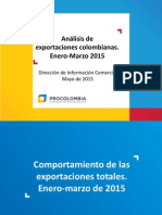 2015-05-07 Analisis de Exportaciones Colombianas Ene-Mar 2014-2015