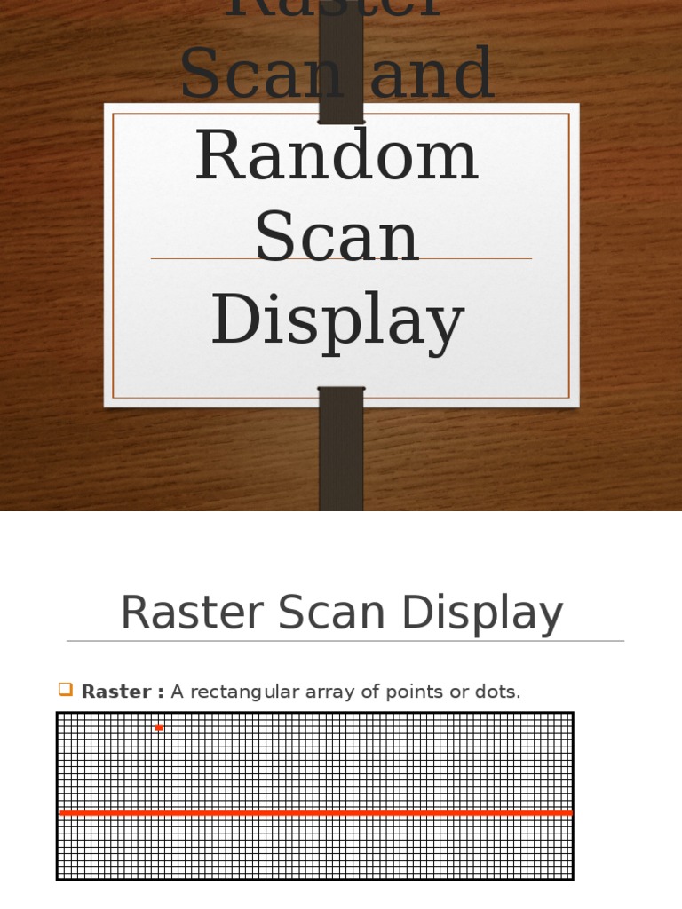 Rater Scan and Random Scan Display | Filmmaking | Media Technology