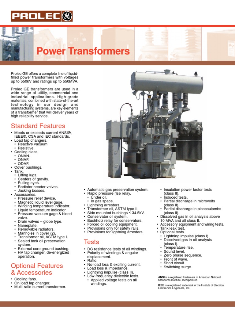 Power Transformers PDF Transformer Electrical Equipment