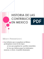 Historia de Las Contribuciones en Mexico
