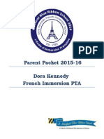 Pta Welcome Packet 2015-16