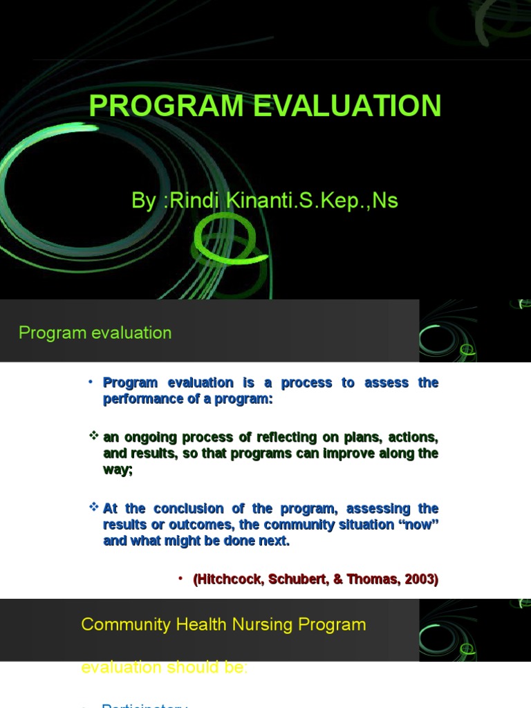 Evaluating Community Health Programs PDF