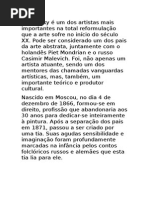 Kandinsky é Um Dos Artistas Mais Importantes Na Total Reformulação Que a Arte Sofre No Início Do Século XX