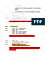 Spanish 1 Assignment Schedule Revised 3-7-10