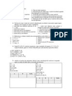 1ª Lista de Exercícios