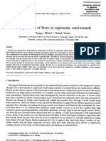 Computation of Flows in Supersonic Wind Tunnels