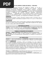 MODELO de Contrato de Compra Venda de Imovel Com Sinal