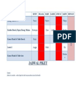 contoh Jadwal Piket