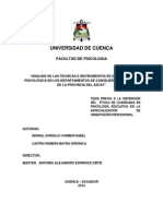 Analisis de Las Tecnicas e Instrumentos de Evaluación PDF