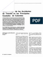 Epidemiología de Los Accidentes de Tránsito en Las Principales Ciudades de Colombia