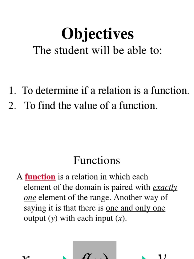 Objectives: The Student Will Be Able To | PDF