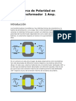Ensayo Maquinas Electricas POLARIDAD TRANSFORMADOR