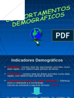 COMPORTAMENTOS DEMOGRÁFICOS