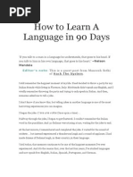 Download How to Learn a Language in 90 Days by Carlos Bondade SN279907711 doc pdf