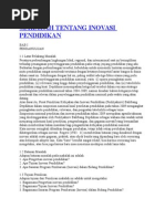 Contoh Makalah Inovasi Pendidikan Di Sd