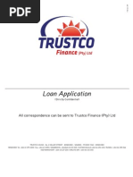 Trustco Finance Loan Application Feb 2011